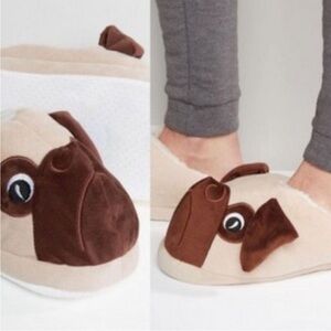 Preloved Puppy face house shoes size L